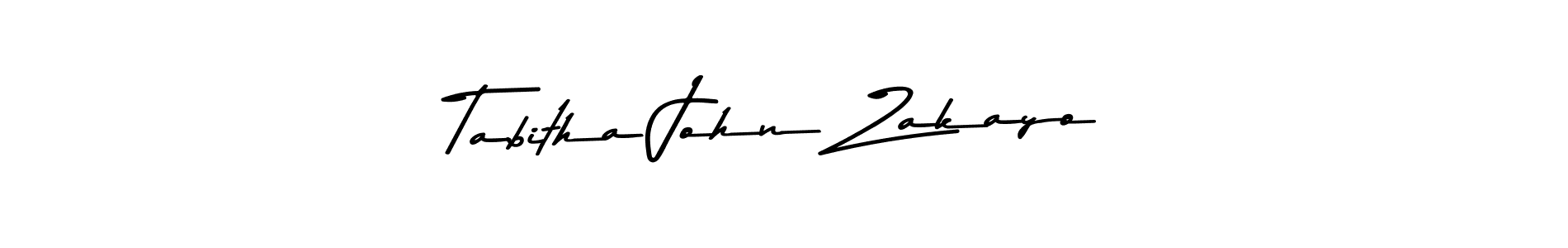 Make a beautiful signature design for name Tabitha John Zakayo. With this signature (Asem Kandis PERSONAL USE) style, you can create a handwritten signature for free. Tabitha John Zakayo signature style 9 images and pictures png