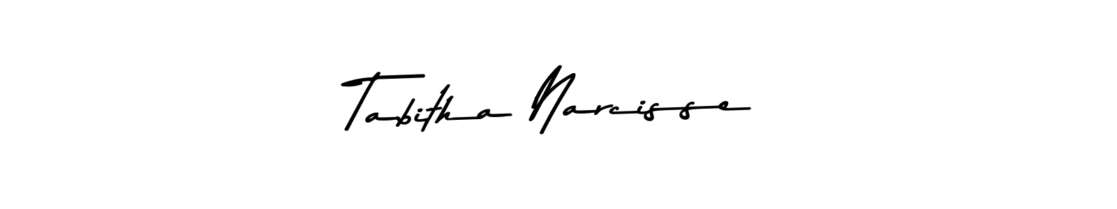 Create a beautiful signature design for name Tabitha Narcisse. With this signature (Asem Kandis PERSONAL USE) fonts, you can make a handwritten signature for free. Tabitha Narcisse signature style 9 images and pictures png