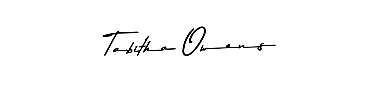 Design your own signature with our free online signature maker. With this signature software, you can create a handwritten (Asem Kandis PERSONAL USE) signature for name Tabitha Owens. Tabitha Owens signature style 9 images and pictures png
