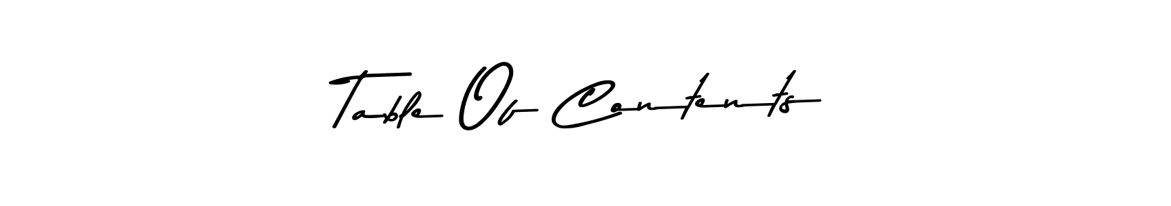 See photos of Table Of Contents official signature by Spectra . Check more albums & portfolios. Read reviews & check more about Asem Kandis PERSONAL USE font. Table Of Contents signature style 9 images and pictures png