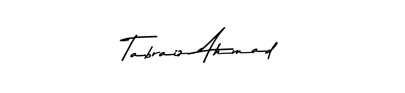 It looks lik you need a new signature style for name Tabraiz Ahmad. Design unique handwritten (Asem Kandis PERSONAL USE) signature with our free signature maker in just a few clicks. Tabraiz Ahmad signature style 9 images and pictures png