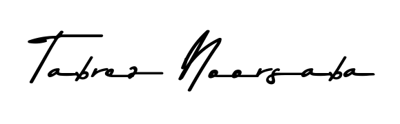 Try this chic Tabrez Noorsaba handwritten sign style. Using Asem Kandis PERSONAL USE font elements, it gives your name a sleek, memorable identity. Tabrez Noorsaba signature style 9 images and pictures png