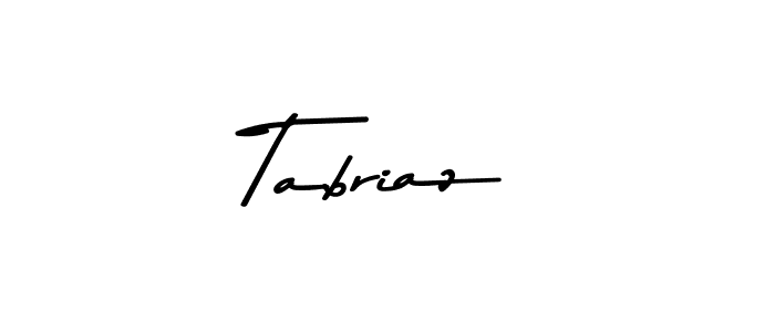 Use a signature maker to create a handwritten signature online. With this signature software, you can design (Asem Kandis PERSONAL USE) your own signature for name Tabriaz. Tabriaz signature style 9 images and pictures png