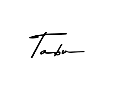 Design your own signature with our free online signature maker. With this signature software, you can create a handwritten (Asem Kandis PERSONAL USE) signature for name Tabu. Tabu signature style 9 images and pictures png