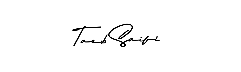 You should practise on your own different ways (Asem Kandis PERSONAL USE) to write your name (Taeb Saifi) in signature. don't let someone else do it for you. Taeb Saifi signature style 9 images and pictures png