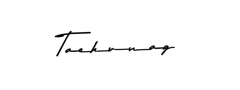 How to make Taehunag signature? Asem Kandis PERSONAL USE is a professional autograph style. Create handwritten signature for Taehunag name. Taehunag signature style 9 images and pictures png
