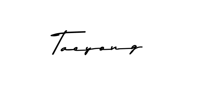 Use a signature maker to create a handwritten signature online. With this signature software, you can design (Asem Kandis PERSONAL USE) your own signature for name Taeyong. Taeyong signature style 9 images and pictures png