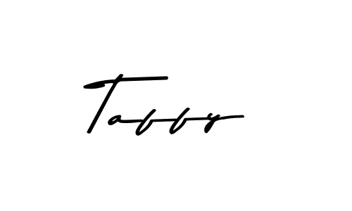 Create a beautiful signature design for name Taffy. With this signature (Asem Kandis PERSONAL USE) fonts, you can make a handwritten signature for free. Taffy signature style 9 images and pictures png