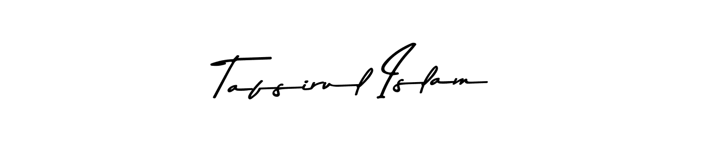 Design your own signature with our free online signature maker. With this signature software, you can create a handwritten (Asem Kandis PERSONAL USE) signature for name Tafsirul Islam. Tafsirul Islam signature style 9 images and pictures png