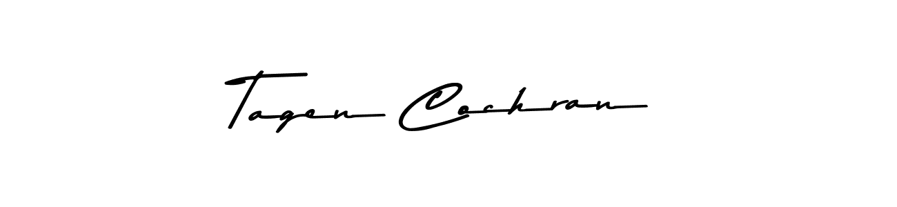 Tagen Cochran stylish signature style. Best Handwritten Sign (Asem Kandis PERSONAL USE) for my name. Handwritten Signature Collection Ideas for my name Tagen Cochran. Tagen Cochran signature style 9 images and pictures png