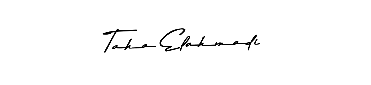 How to make Taha Elahmadi signature? Asem Kandis PERSONAL USE is a professional autograph style. Create handwritten signature for Taha Elahmadi name. Taha Elahmadi signature style 9 images and pictures png