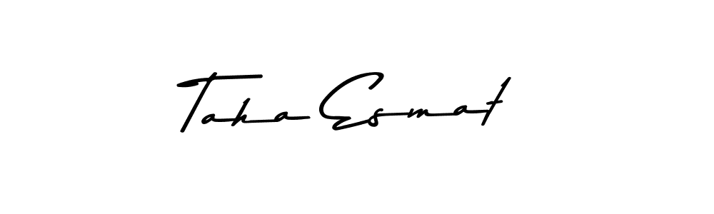 Taha Esmat stylish signature style. Best Handwritten Sign (Asem Kandis PERSONAL USE) for my name. Handwritten Signature Collection Ideas for my name Taha Esmat. Taha Esmat signature style 9 images and pictures png