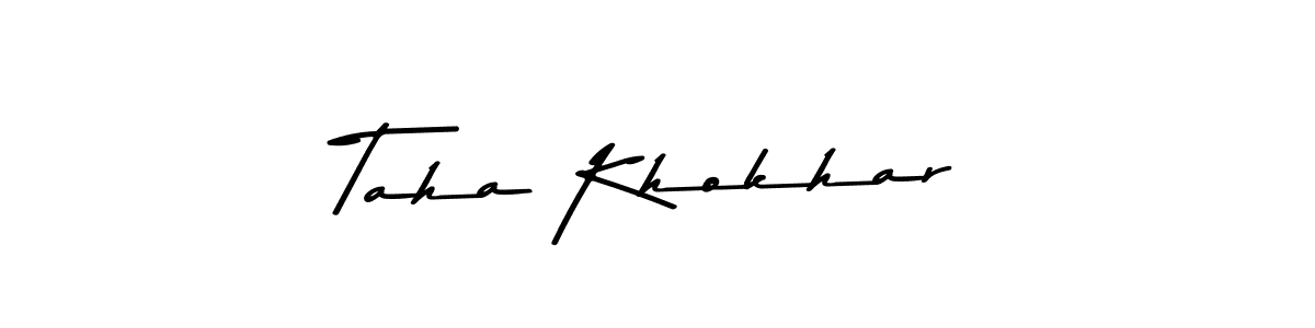 How to Draw Taha Khokhar signature style? Asem Kandis PERSONAL USE is a latest design signature styles for name Taha Khokhar. Taha Khokhar signature style 9 images and pictures png