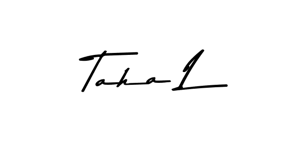 Also You can easily find your signature by using the search form. We will create Taha L name handwritten signature images for you free of cost using Asem Kandis PERSONAL USE sign style. Taha L signature style 9 images and pictures png