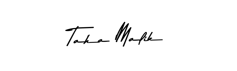 Use a signature maker to create a handwritten signature online. With this signature software, you can design (Asem Kandis PERSONAL USE) your own signature for name Taha Malik. Taha Malik signature style 9 images and pictures png