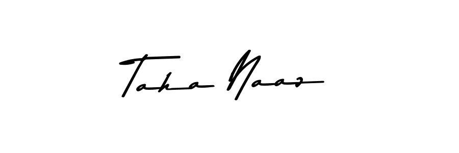 Also You can easily find your signature by using the search form. We will create Taha Naaz name handwritten signature images for you free of cost using Asem Kandis PERSONAL USE sign style. Taha Naaz signature style 9 images and pictures png