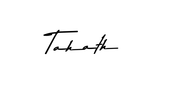 How to make Tahath name signature. Use Asem Kandis PERSONAL USE style for creating short signs online. This is the latest handwritten sign. Tahath signature style 9 images and pictures png