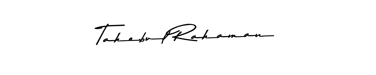 The best way (Asem Kandis PERSONAL USE) to make a short signature is to pick only two or three words in your name. The name Tahebul Rahaman include a total of six letters. For converting this name. Tahebul Rahaman signature style 9 images and pictures png