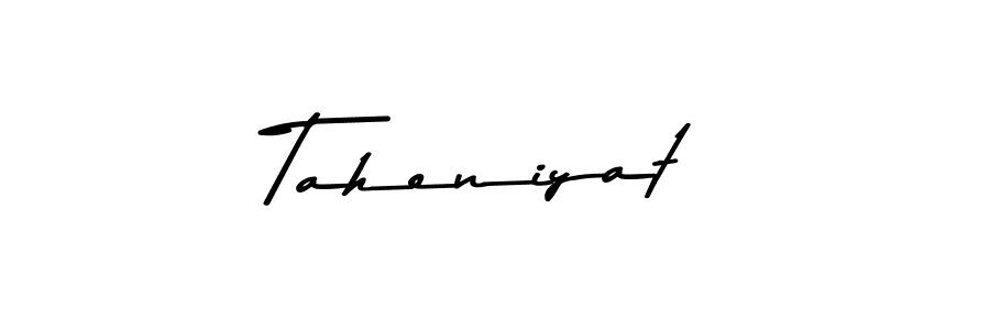 Also You can easily find your signature by using the search form. We will create Taheniyat name handwritten signature images for you free of cost using Asem Kandis PERSONAL USE sign style. Taheniyat signature style 9 images and pictures png