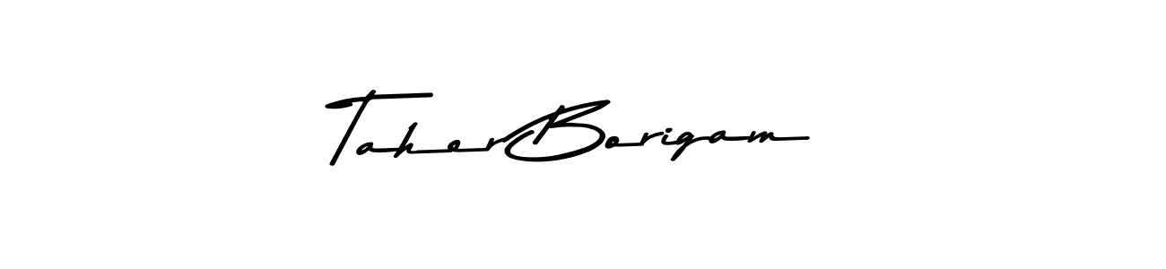 Here are the top 10 professional signature styles for the name Taher Borigam. These are the best autograph styles you can use for your name. Taher Borigam signature style 9 images and pictures png