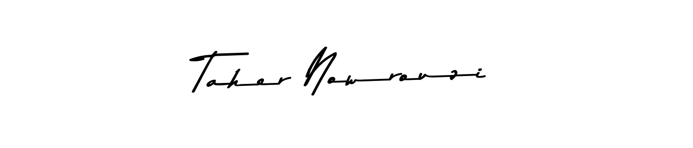 The best way (Asem Kandis PERSONAL USE) to make a short signature is to pick only two or three words in your name. The name Taher Nowrouzi include a total of six letters. For converting this name. Taher Nowrouzi signature style 9 images and pictures png