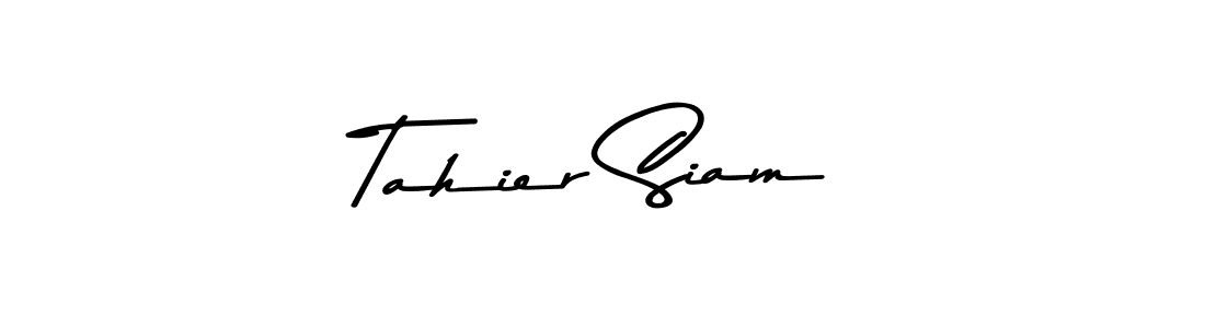 Make a beautiful signature design for name Tahier Siam. Use this online signature maker to create a handwritten signature for free. Tahier Siam signature style 9 images and pictures png
