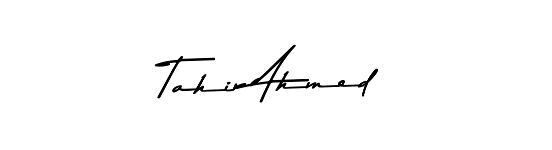 Design your own signature with our free online signature maker. With this signature software, you can create a handwritten (Asem Kandis PERSONAL USE) signature for name Tahir Ahmed. Tahir Ahmed signature style 9 images and pictures png