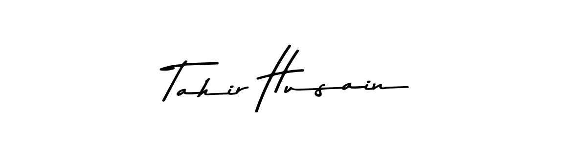 Use a signature maker to create a handwritten signature online. With this signature software, you can design (Asem Kandis PERSONAL USE) your own signature for name Tahir Husain. Tahir Husain signature style 9 images and pictures png