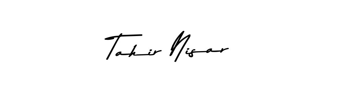 if you are searching for the best signature style for your name Tahir Nisar. so please give up your signature search. here we have designed multiple signature styles  using Asem Kandis PERSONAL USE. Tahir Nisar signature style 9 images and pictures png