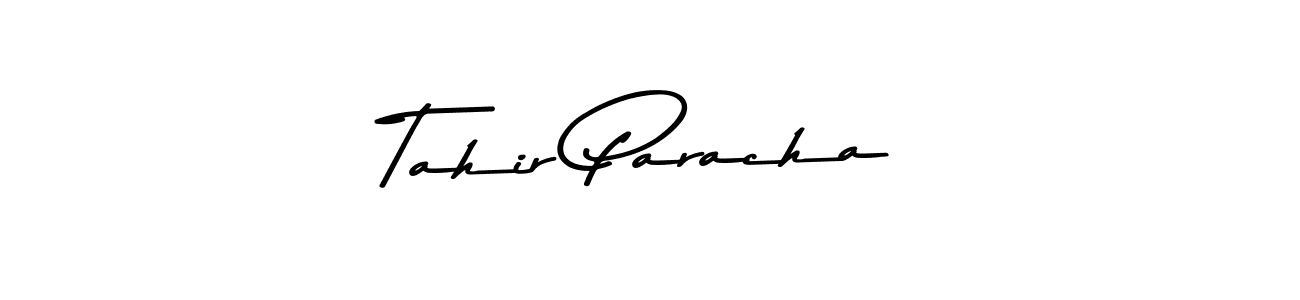 Make a beautiful signature design for name Tahir Paracha. Use this online signature maker to create a handwritten signature for free. Tahir Paracha signature style 9 images and pictures png