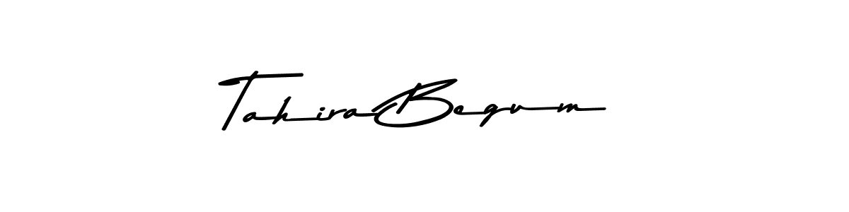 How to make Tahira Begum name signature. Use Asem Kandis PERSONAL USE style for creating short signs online. This is the latest handwritten sign. Tahira Begum signature style 9 images and pictures png