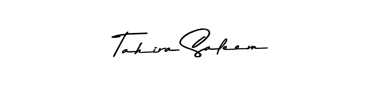 You should practise on your own different ways (Asem Kandis PERSONAL USE) to write your name (Tahira Saleem) in signature. don't let someone else do it for you. Tahira Saleem signature style 9 images and pictures png