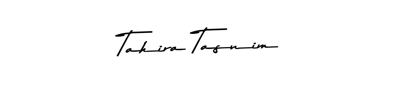 Make a beautiful signature design for name Tahira Tasnim. With this signature (Asem Kandis PERSONAL USE) style, you can create a handwritten signature for free. Tahira Tasnim signature style 9 images and pictures png