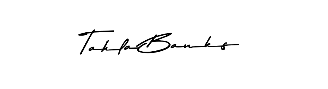 Use a signature maker to create a handwritten signature online. With this signature software, you can design (Asem Kandis PERSONAL USE) your own signature for name Tahla Banks. Tahla Banks signature style 9 images and pictures png