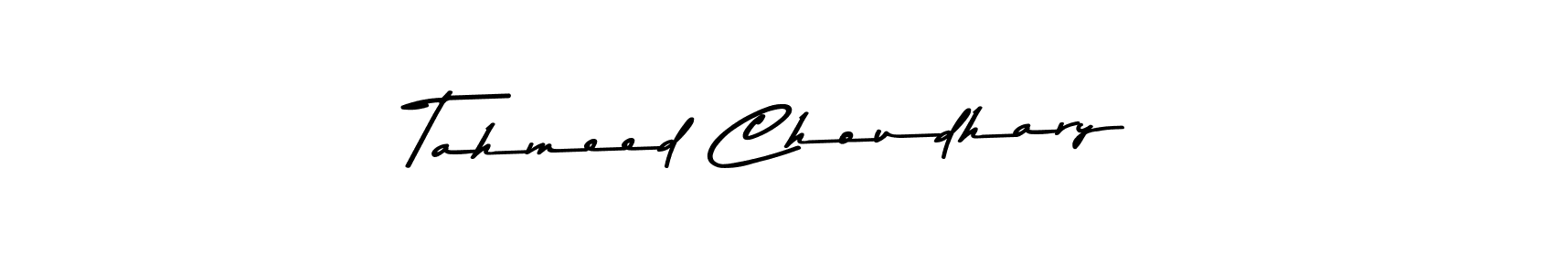 Create a beautiful signature design for name Tahmeed Choudhary. With this signature (Asem Kandis PERSONAL USE) fonts, you can make a handwritten signature for free. Tahmeed Choudhary signature style 9 images and pictures png