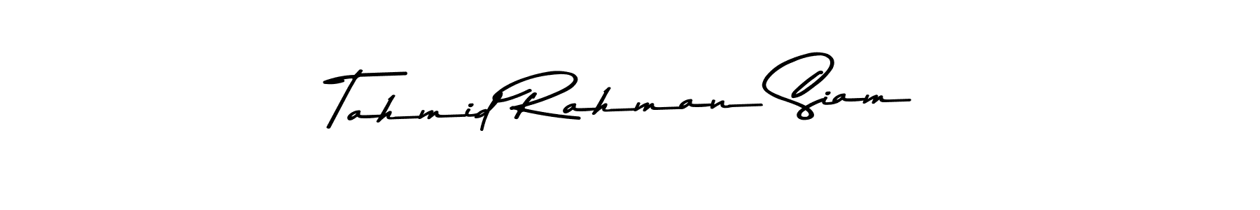 Use a signature maker to create a handwritten signature online. With this signature software, you can design (Asem Kandis PERSONAL USE) your own signature for name Tahmid Rahman Siam. Tahmid Rahman Siam signature style 9 images and pictures png