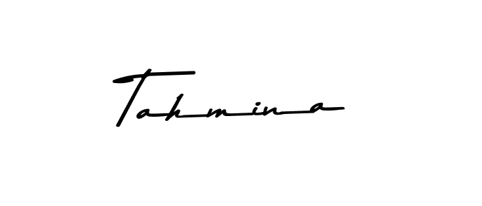 Use a signature maker to create a handwritten signature online. With this signature software, you can design (Asem Kandis PERSONAL USE) your own signature for name Tahmina. Tahmina signature style 9 images and pictures png