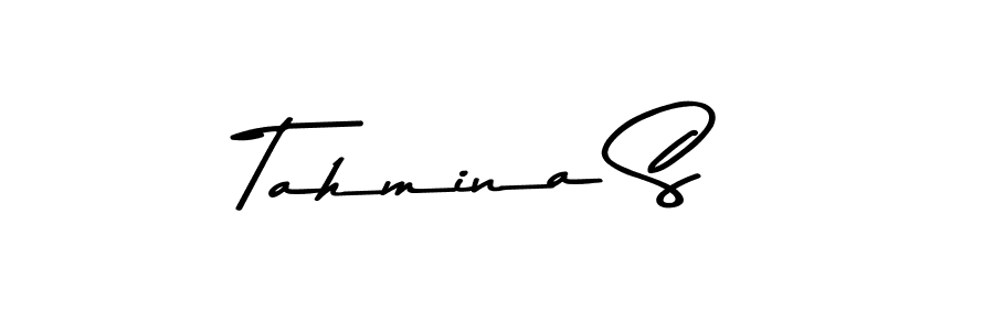 This is the best signature style for the Tahmina S name. Also you like these signature font (Asem Kandis PERSONAL USE). Mix name signature. Tahmina S signature style 9 images and pictures png