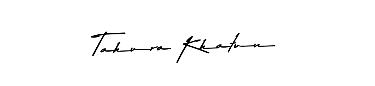 Make a beautiful signature design for name Tahura Khatun. With this signature (Asem Kandis PERSONAL USE) style, you can create a handwritten signature for free. Tahura Khatun signature style 9 images and pictures png