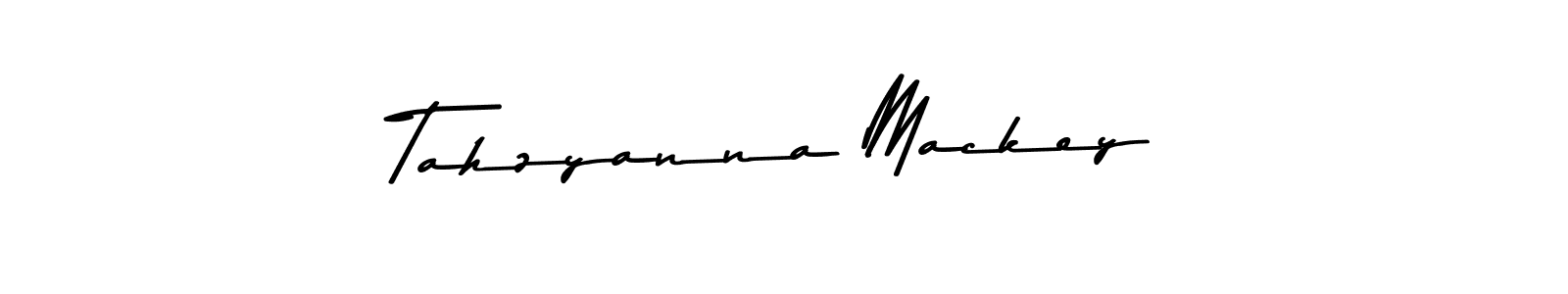 Create a beautiful signature design for name Tahzyanna Mackey. With this signature (Asem Kandis PERSONAL USE) fonts, you can make a handwritten signature for free. Tahzyanna Mackey signature style 9 images and pictures png