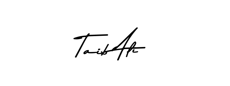 Make a beautiful signature design for name Taib Ali. With this signature (Asem Kandis PERSONAL USE) style, you can create a handwritten signature for free. Taib Ali signature style 9 images and pictures png