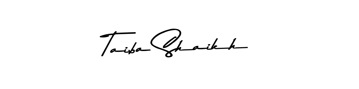 Also You can easily find your signature by using the search form. We will create Taiba Shaikh name handwritten signature images for you free of cost using Asem Kandis PERSONAL USE sign style. Taiba Shaikh signature style 9 images and pictures png