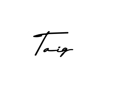 Taig stylish signature style. Best Handwritten Sign (Asem Kandis PERSONAL USE) for my name. Handwritten Signature Collection Ideas for my name Taig. Taig signature style 9 images and pictures png