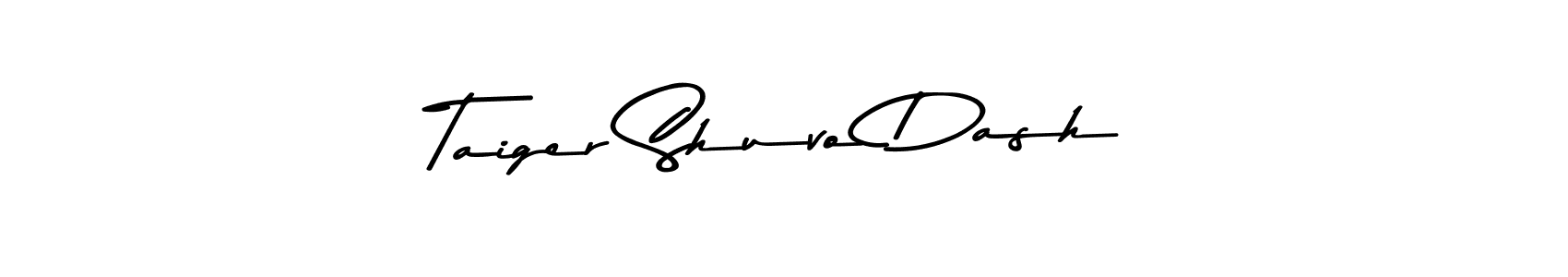 How to make Taiger Shuvo Dash name signature. Use Asem Kandis PERSONAL USE style for creating short signs online. This is the latest handwritten sign. Taiger Shuvo Dash signature style 9 images and pictures png