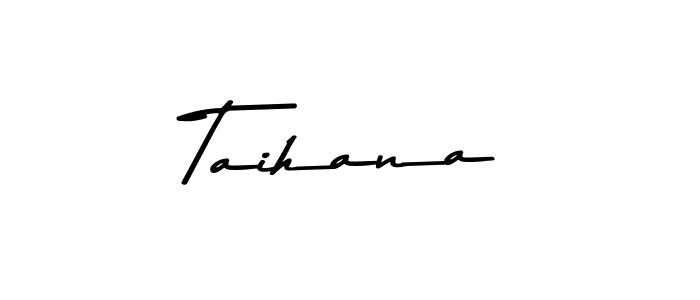 Taihana stylish signature style. Best Handwritten Sign (Asem Kandis PERSONAL USE) for my name. Handwritten Signature Collection Ideas for my name Taihana. Taihana signature style 9 images and pictures png