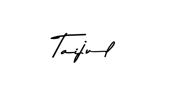 How to make Taijul name signature. Use Asem Kandis PERSONAL USE style for creating short signs online. This is the latest handwritten sign. Taijul signature style 9 images and pictures png