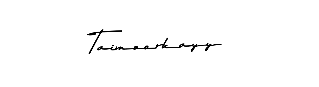 Make a beautiful signature design for name Taimoorkayy. With this signature (Asem Kandis PERSONAL USE) style, you can create a handwritten signature for free. Taimoorkayy signature style 9 images and pictures png