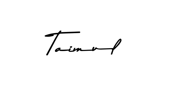 Use a signature maker to create a handwritten signature online. With this signature software, you can design (Asem Kandis PERSONAL USE) your own signature for name Taimul. Taimul signature style 9 images and pictures png