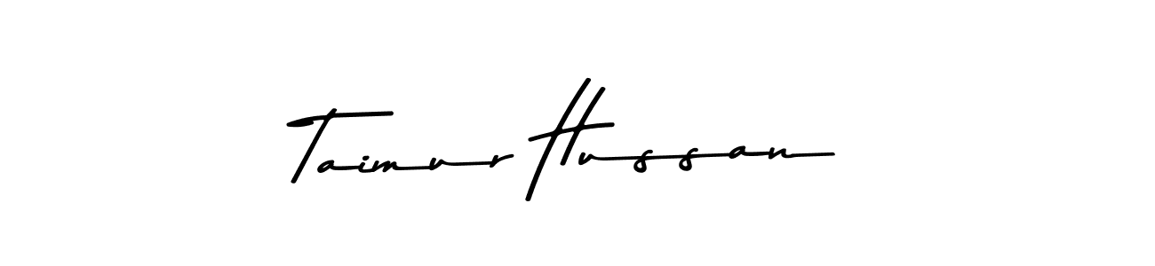 How to make Taimur Hussan name signature. Use Asem Kandis PERSONAL USE style for creating short signs online. This is the latest handwritten sign. Taimur Hussan signature style 9 images and pictures png