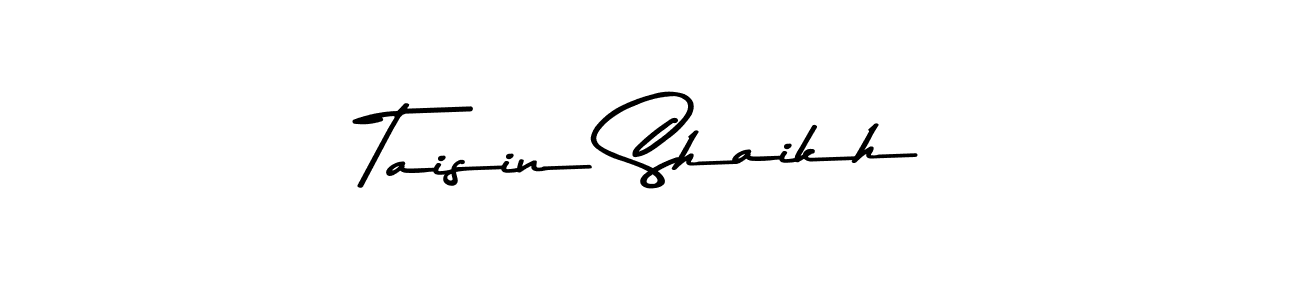 Use a signature maker to create a handwritten signature online. With this signature software, you can design (Asem Kandis PERSONAL USE) your own signature for name Taisin Shaikh. Taisin Shaikh signature style 9 images and pictures png